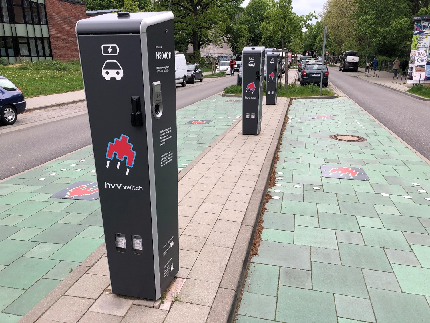 Eine Ladessäule von hvv Switch