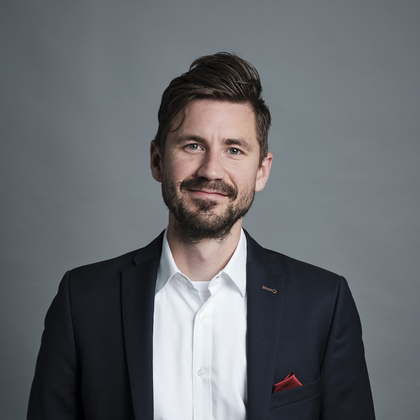 Portraitaufnahme von Sebastian Staffetius